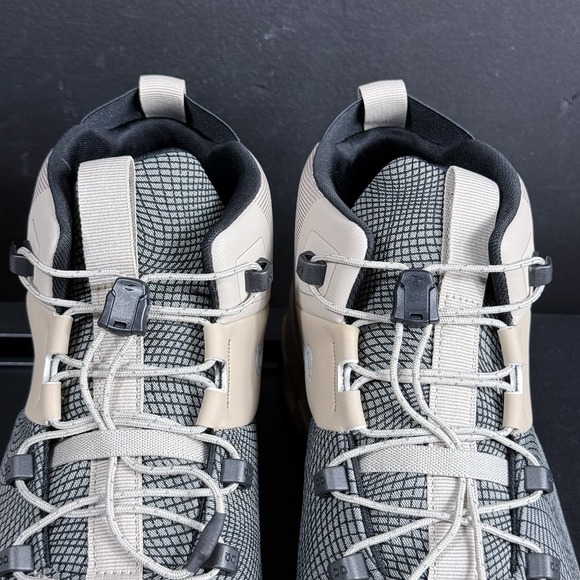 On Running Cloudtrax Men's Size 8.5 Sensa Sand Flame Hiking Mid Boot Shoes Tan - Picture 7 of 15